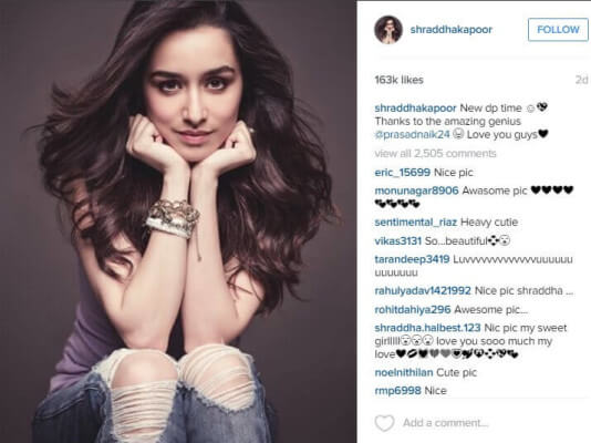 Top-Instagram-accounts-in-India-Shraddha-Kapoor-most-liked-image