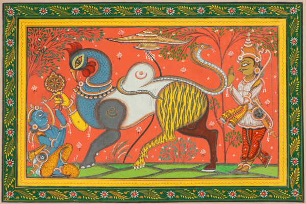 bizarre-mythological-creatures-hindu-Navagunjara